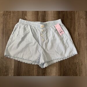 NWT Wild Fable Blue Striped Boxer Shorts!